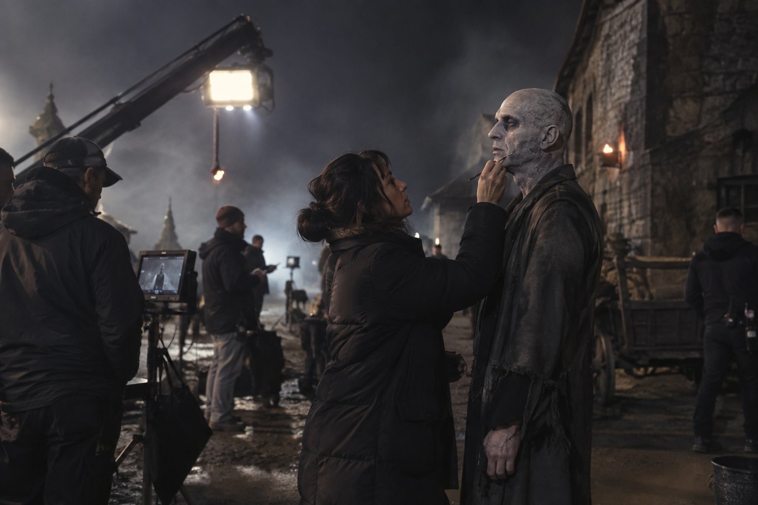 On set